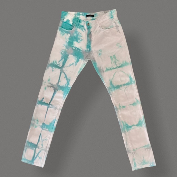 UPCYCLED Tie Dye Zara Man Skinny Jeans - Picture 1 of 16